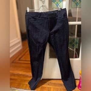 Banana republic ankle printed dress pants size 6
